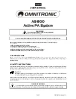 Предварительный просмотр 18 страницы Omnitronic AS-800 User Manual