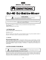 Предварительный просмотр 26 страницы Omnitronic Battle-Mixer DJ-40 User Manual