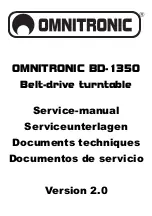 Предварительный просмотр 1 страницы Omnitronic BD-1350 Service Manual