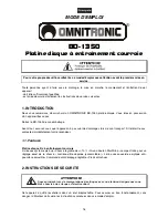 Предварительный просмотр 16 страницы Omnitronic BD-1350 User Manual