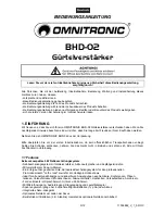 Предварительный просмотр 3 страницы Omnitronic bhd-02 User Manual