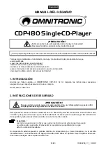 Предварительный просмотр 34 страницы Omnitronic CDP-180 User Manual