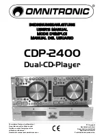 Предварительный просмотр 1 страницы Omnitronic CDP-2400 User Manual