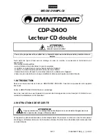 Предварительный просмотр 38 страницы Omnitronic CDP-2400 User Manual