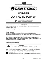 Предварительный просмотр 7 страницы Omnitronic CDP-385 User Manual