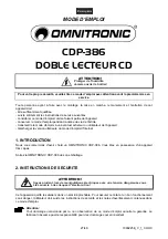 Предварительный просмотр 27 страницы Omnitronic CDP-386 User Manual