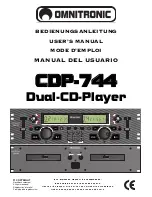 Omnitronic CDP-744 User Manual preview