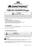 Предварительный просмотр 24 страницы Omnitronic CMP-101 User Manual