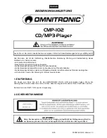 Предварительный просмотр 5 страницы Omnitronic CMP-102 User Manual