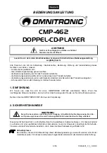 Preview for 6 page of Omnitronic CMP-462 User Manual