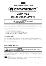 Preview for 18 page of Omnitronic CMP-462 User Manual