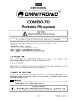 Предварительный просмотр 17 страницы Omnitronic COMBO 70 User Manual