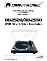 Предварительный просмотр 1 страницы Omnitronic DD-2520 User Manual