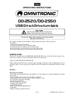 Preview for 11 page of Omnitronic DD-2520 User Manual