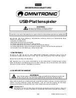 Preview for 4 page of Omnitronic DD-4750 User Manual