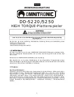 Preview for 5 page of Omnitronic DD-5220 Operating Instructions Manual