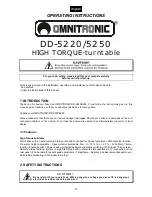 Preview for 13 page of Omnitronic DD-5220 Operating Instructions Manual