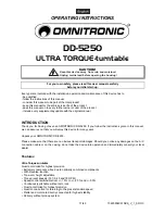 Предварительный просмотр 3 страницы Omnitronic DD-5250 User Manual