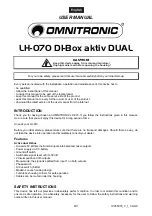 Предварительный просмотр 8 страницы Omnitronic DI-Box aktiv DUAL LH-070 User Manual