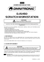 Предварительный просмотр 5 страницы Omnitronic DJS-1150 Operating Instructions Manual