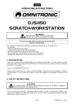 Предварительный просмотр 21 страницы Omnitronic DJS-1150 Operating Instructions Manual