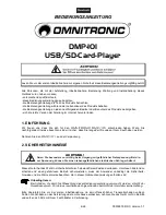 Предварительный просмотр 4 страницы Omnitronic DMP-101 User Manual