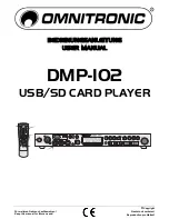 Предварительный просмотр 1 страницы Omnitronic DMP-102 User Manual