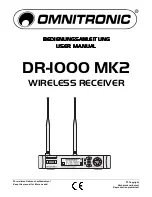 Omnitronic DR-1000 MK2 User Manual предпросмотр