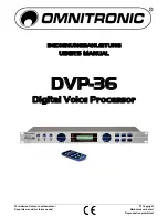 Preview for 1 page of Omnitronic DVP-36 User Manual