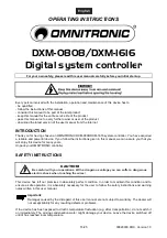 Предварительный просмотр 16 страницы Omnitronic DXM-0808 Operating Instructions Manual