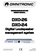 Preview for 1 page of Omnitronic DXO-24 User Manual