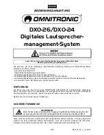 Preview for 5 page of Omnitronic DXO-24 User Manual