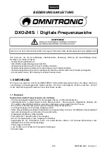 Предварительный просмотр 4 страницы Omnitronic DXO-24S User Manual