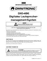 Preview for 5 page of Omnitronic DXO-48E User Manual