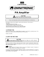 Preview for 19 page of Omnitronic E-1300 User Manual