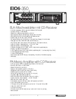 Preview for 2 page of Omnitronic E106-350 User Manual