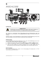 Preview for 12 page of Omnitronic E106-350 User Manual