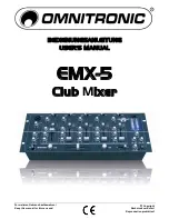 Omnitronic EMX-5 User Manual предпросмотр