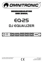 Omnitronic EQ-25 User Manual предпросмотр