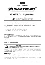 Предварительный просмотр 10 страницы Omnitronic EQ-25 User Manual