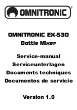 Предварительный просмотр 1 страницы Omnitronic EX-530 Service Manual