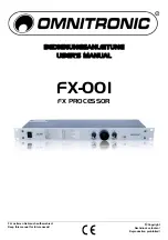 Omnitronic FX-001 User Manual предпросмотр