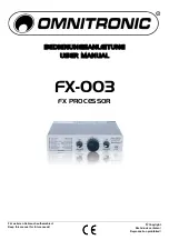 Omnitronic FX-003 User Manual предпросмотр