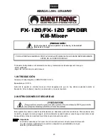 Preview for 23 page of Omnitronic FX-120 kill-mixer User Manual