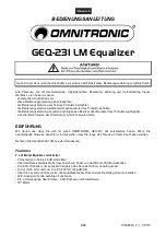 Предварительный просмотр 5 страницы Omnitronic GEQ-231 LM User Manual