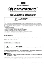 Предварительный просмотр 21 страницы Omnitronic GEQ-231 User Manual