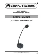 Omnitronic GM-110 User Manual preview