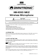 Preview for 10 page of Omnitronic HM-1000 MK2 User Manual