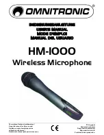 Omnitronic HM-1000 User Manual preview
