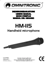 Omnitronic HM-115 User Manual preview